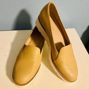 Preston @ York snake embossed leather slip on